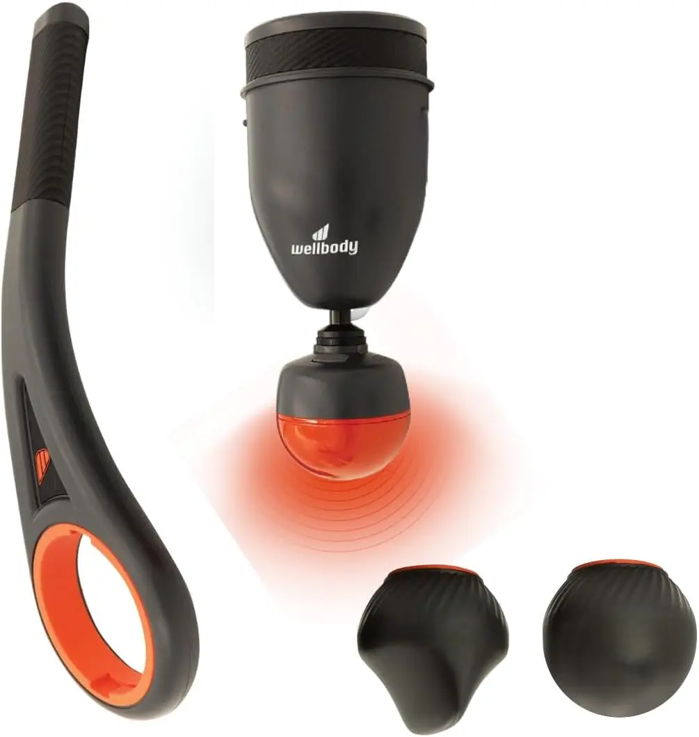 Extended Handle Heated Percussive Massage Gun for Back & Shoulders with HeatBall Tech, Brushless Motor, 3 Speeds
Extended Handle Heated Percussive Massage Gun for Back & Shoulders with HeatBall Tech, Brushless Motor, 3 Speeds