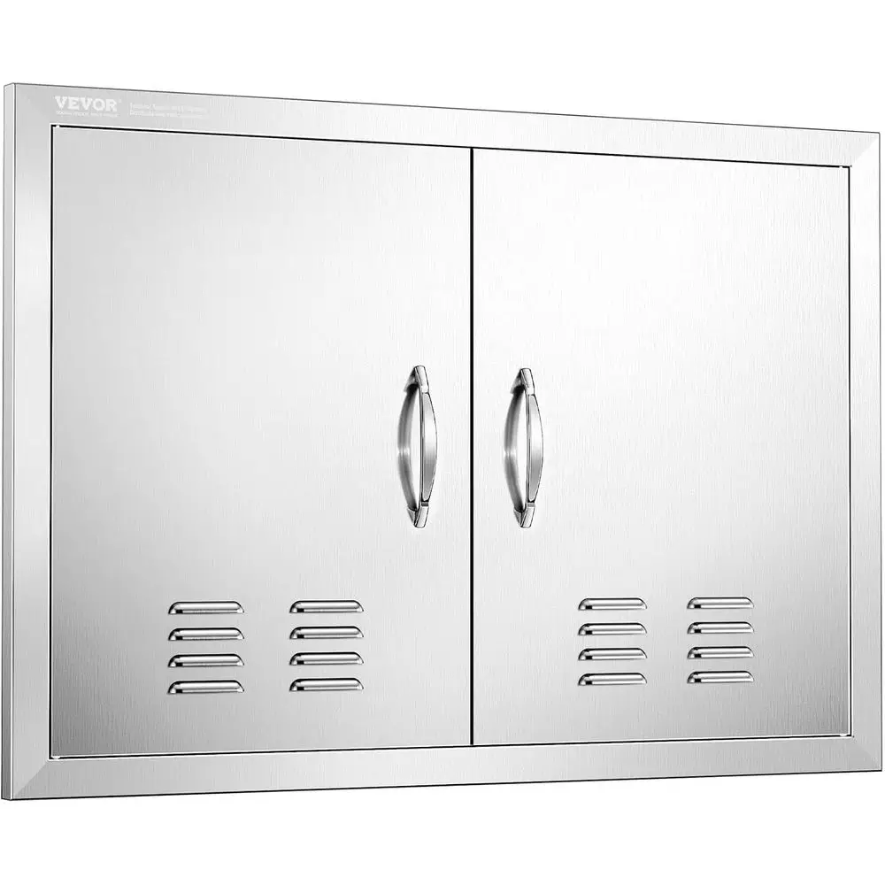 30W x 21H Inch Outdoor Kitchen with Stainless Steel Double Doors, BBQ Access Door, 6 Hooks, and Detachable Handles
30W x 21H Inch Outdoor Kitchen with Stainless Steel Double Doors, BBQ Access Door, 6 Hooks, and Detachable Handles