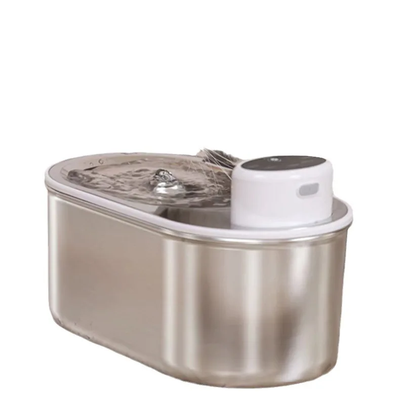 Cat stainless steel pet water dispenser 3L wireless silent water feeder with water shortage reminder
Cat stainless steel pet water dispenser 3L wireless silent water feeder with water shortage reminder