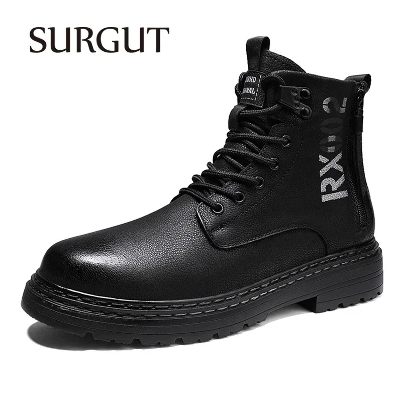 SURGUT Genuine Leather Boots Men Casual Classics Autumn Winter Ankle Boots Handmade Versatile Boots Men
SURGUT Genuine Leather Boots Men Casual Classics Autumn Winter Ankle Boots Handmade Versatile Boots Men