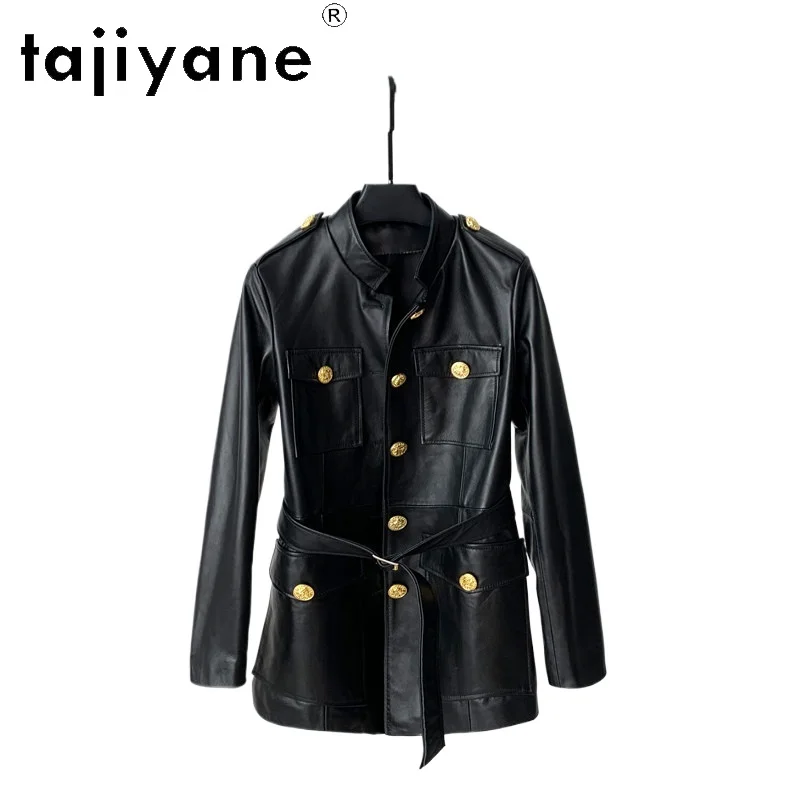 TAJIYANE Genuine Sheepskin Leather Jacket Woman Fashion Cargo Trench Coat Mid-Length Jackets with Belted 2026 Fall Women Clothes
TAJIYANE Genuine Sheepskin Leather Jacket Woman Fashion Cargo Trench Coat Mid-Length Jackets with Belted 2026 Fall Women Clothes