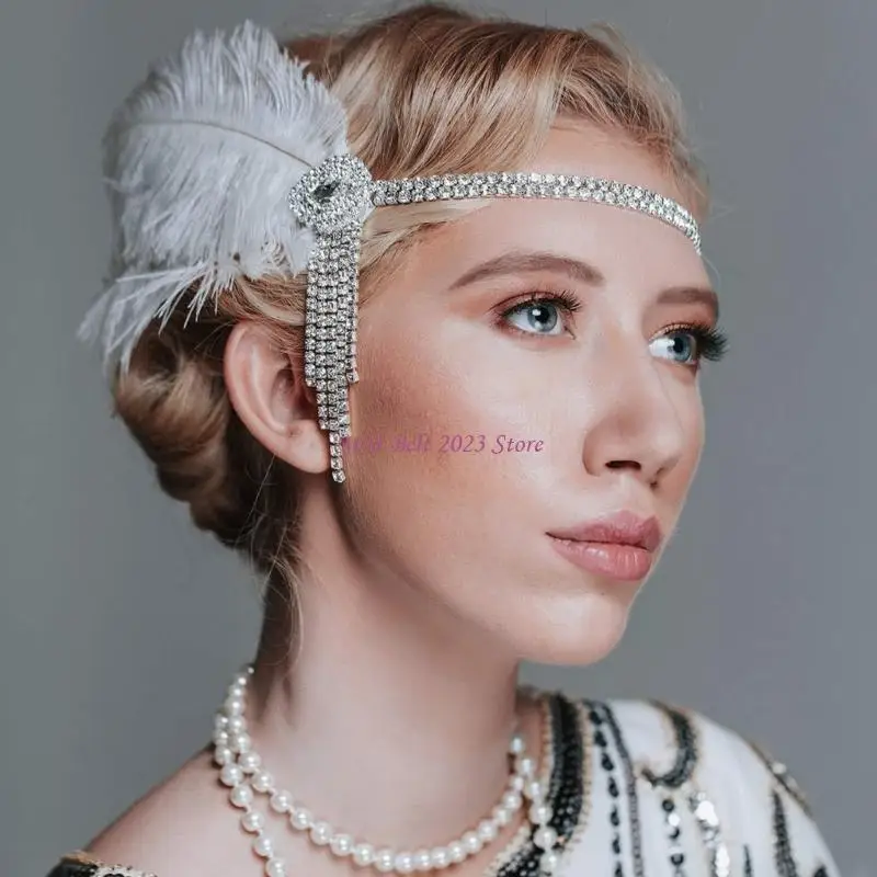 49ME Ultra-flashing HairBand Halloween Headband Headdress for Gatsby Makeup for Party Masquerade Roaring 20s Flapper Cosplay-
49ME Ultra-flashing HairBand Halloween Headband Headdress for Gatsby Makeup for Party Masquerade Roaring 20s Flapper Cosplay-