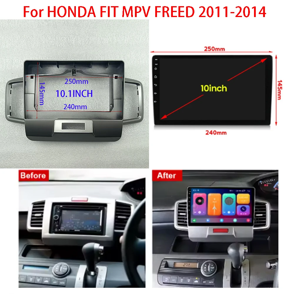 For HONDA FIT MPV FREED 2011-2014 9/10 inch Car DVD fascia multimedia MP3 MP5 video Audio stereo panel frame cables
For HONDA FIT MPV FREED 2011-2014 9/10 inch Car DVD fascia multimedia MP3 MP5 video Audio stereo panel frame cables