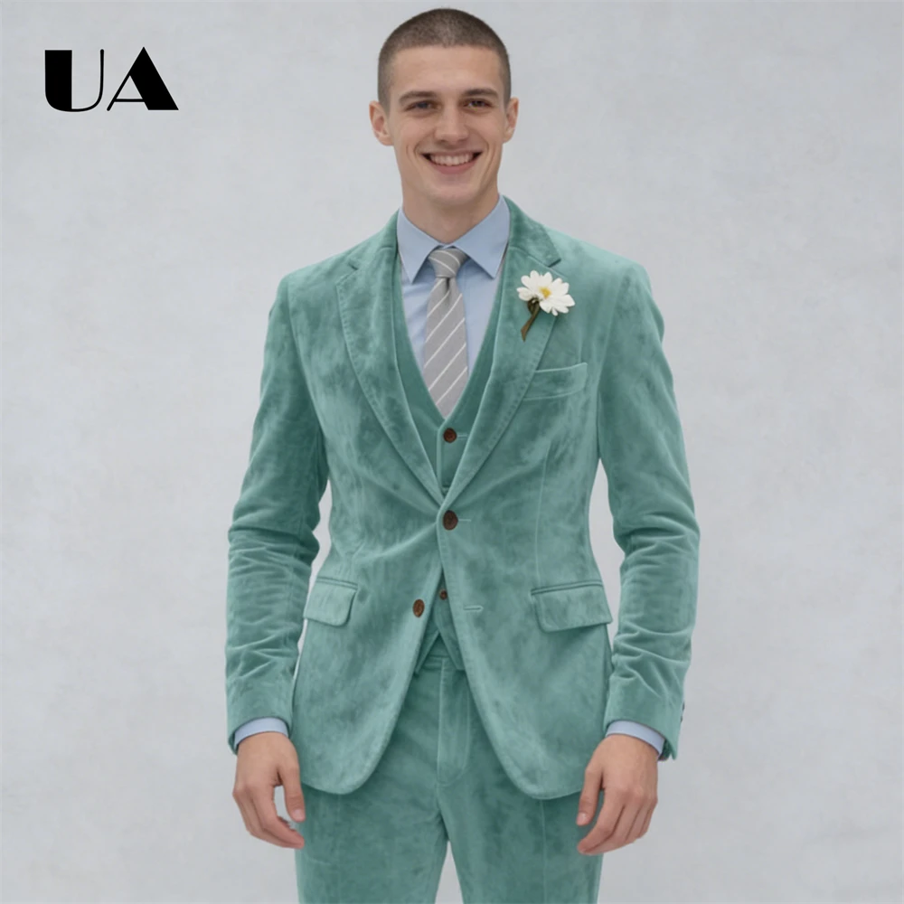 Lxuury Velvet 3-Piece Groom Suit for Wedding, Jacket Vest Pants 80+ Customized Colors Formal Suit Tuxedo Prom Suit Attires
Lxuury Velvet 3-Piece Groom Suit for Wedding, Jacket Vest Pants 80+ Customized Colors Formal Suit Tuxedo Prom Suit Attires