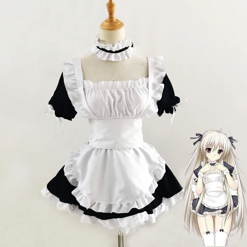 Anime Cosplay Maid Dress Yosuga no Sora Kasugano Sora Cosplay Costume Uniform Lolita Dress Cute Maid Outfits Apron for Women
Anime Cosplay Maid Dress Yosuga no Sora Kasugano Sora Cosplay Costume Uniform Lolita Dress Cute Maid Outfits Apron for Women