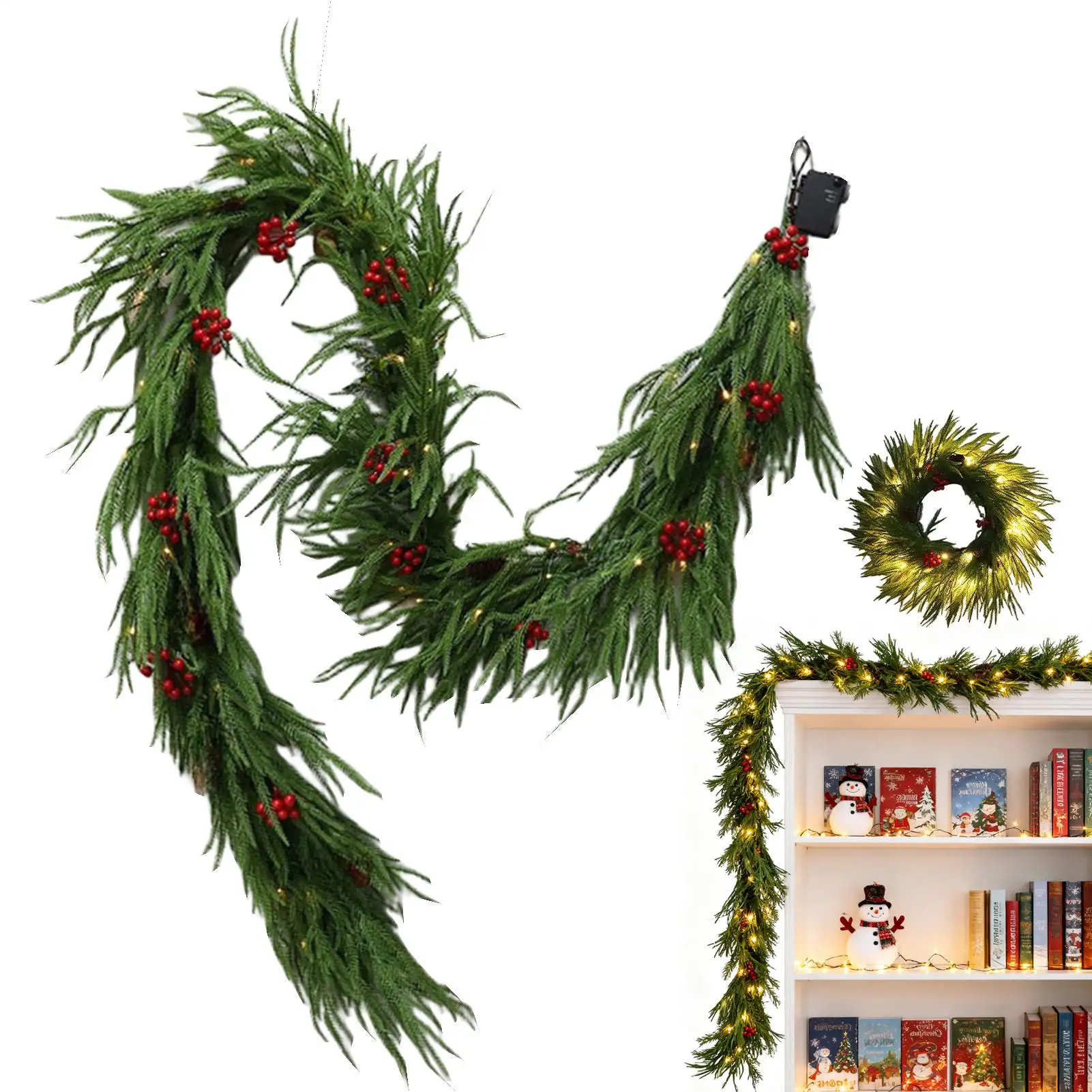 Искусственный мягкий рождественский венок из сосны со световой нитью/зеленый настоящий на ощупь венок из зеленых листьев Рождественский венок из зеленой сосновой иглы
Искусственный мягкий рождественский венок из сосны со световой нитью/зеленый настоящий на ощупь венок из зеленых листьев Рождественский венок из зеленой сосновой иглы