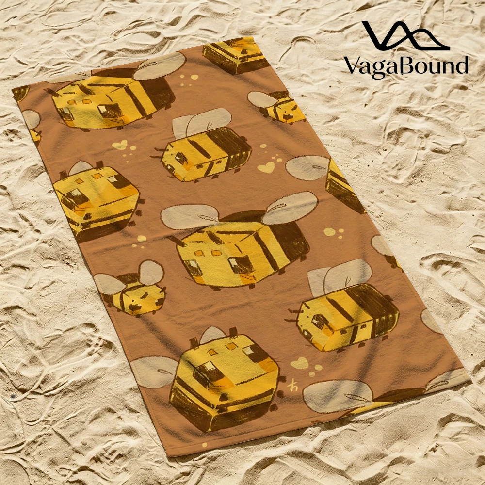 Cute Cube Bee Pattern Beach Towel Sand Free Quick Dry Absorbent Thin Compact Towels for Swimming Pool Camping Beach Accessories
Cute Cube Bee Pattern Beach Towel Sand Free Quick Dry Absorbent Thin Compact Towels for Swimming Pool Camping Beach Accessories
