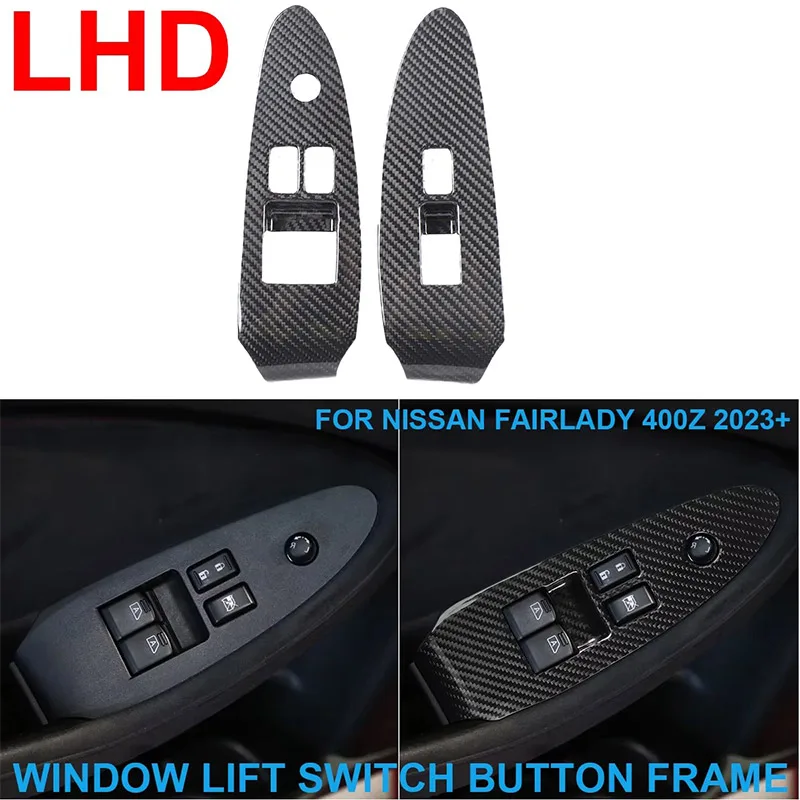 For Nissan Fairlady 400Z 2023+Real carbon fiber Car Window Glass Lifting Button Decorative Frame Sticker iInterior Accessories
For Nissan Fairlady 400Z 2023+Real carbon fiber Car Window Glass Lifting Button Decorative Frame Sticker iInterior Accessories