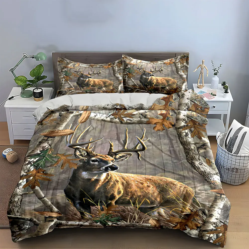 Deer Forest Nature Decor Set Soft Skin-Friendly Bedding Set Includes 1 Duvet Cover And 2 Pillowcase, Gift
Deer Forest Nature Decor Set Soft Skin-Friendly Bedding Set Includes 1 Duvet Cover And 2 Pillowcase, Gift