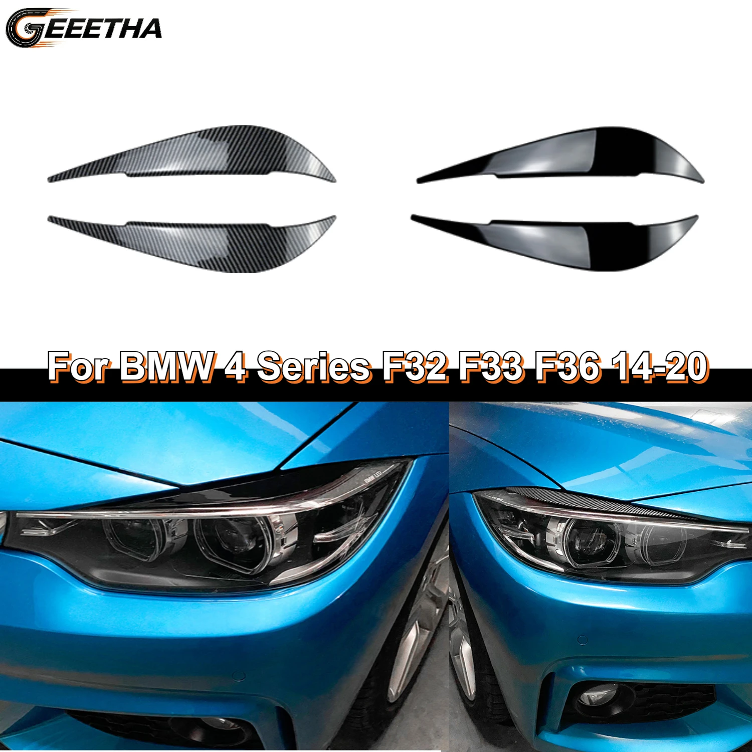 2Pcs Evil Headlight Eyebrows Eyelid For BMW 4 Series F32 F33 F36 M4 420d 420i 425d 430i 435i 440i 2014-2020 ABS Gloss
2Pcs Evil Headlight Eyebrows Eyelid For BMW 4 Series F32 F33 F36 M4 420d 420i 425d 430i 435i 440i 2014-2020 ABS Gloss