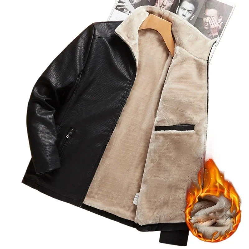 DIMUSI Winter Mens PU Leather Jacket Male Fleece Warm Motorcycle Leather Coats Casual Leather Biker Unifrom Jackets Men Clothing
DIMUSI Winter Mens PU Leather Jacket Male Fleece Warm Motorcycle Leather Coats Casual Leather Biker Unifrom Jackets Men Clothing
