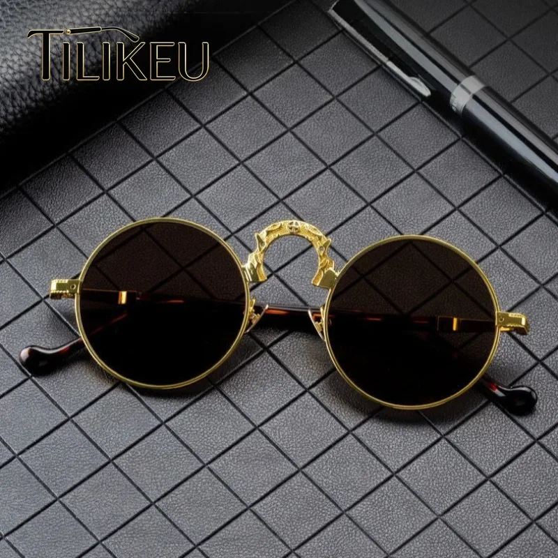 2026 Retro Round Frame Arched Center Beam Crystal Glass Sunglasses for Men Classic Hip-hop Designer Sunshade Circle Sunglasses
2026 Retro Round Frame Arched Center Beam Crystal Glass Sunglasses for Men Classic Hip-hop Designer Sunshade Circle Sunglasses