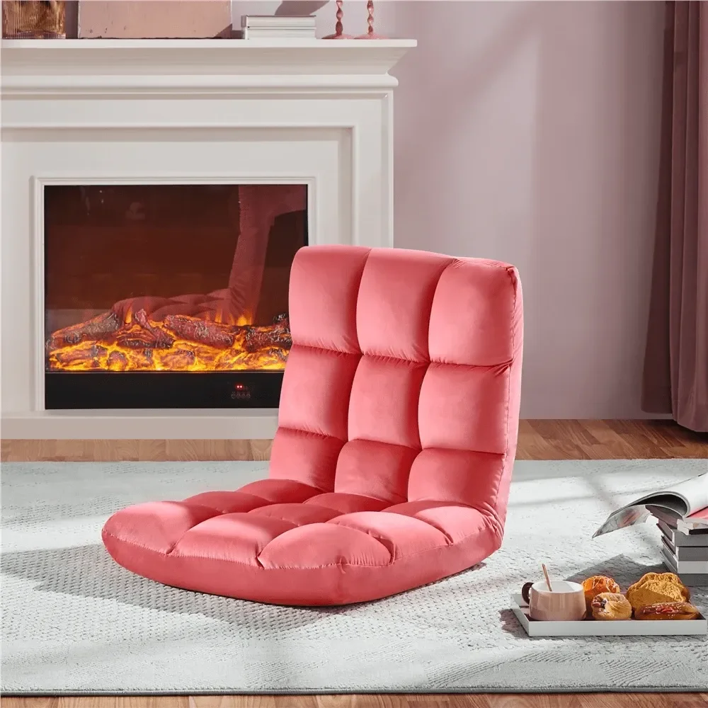 1PC Portable Folding Velvet Floor Sofa Lounge Chair 14 Adjustable Tilt Positions 5.5 Foam Padding Space Saving For Single Peopl
1PC Portable Folding Velvet Floor Sofa Lounge Chair 14 Adjustable Tilt Positions 5.5 Foam Padding Space Saving For Single Peopl