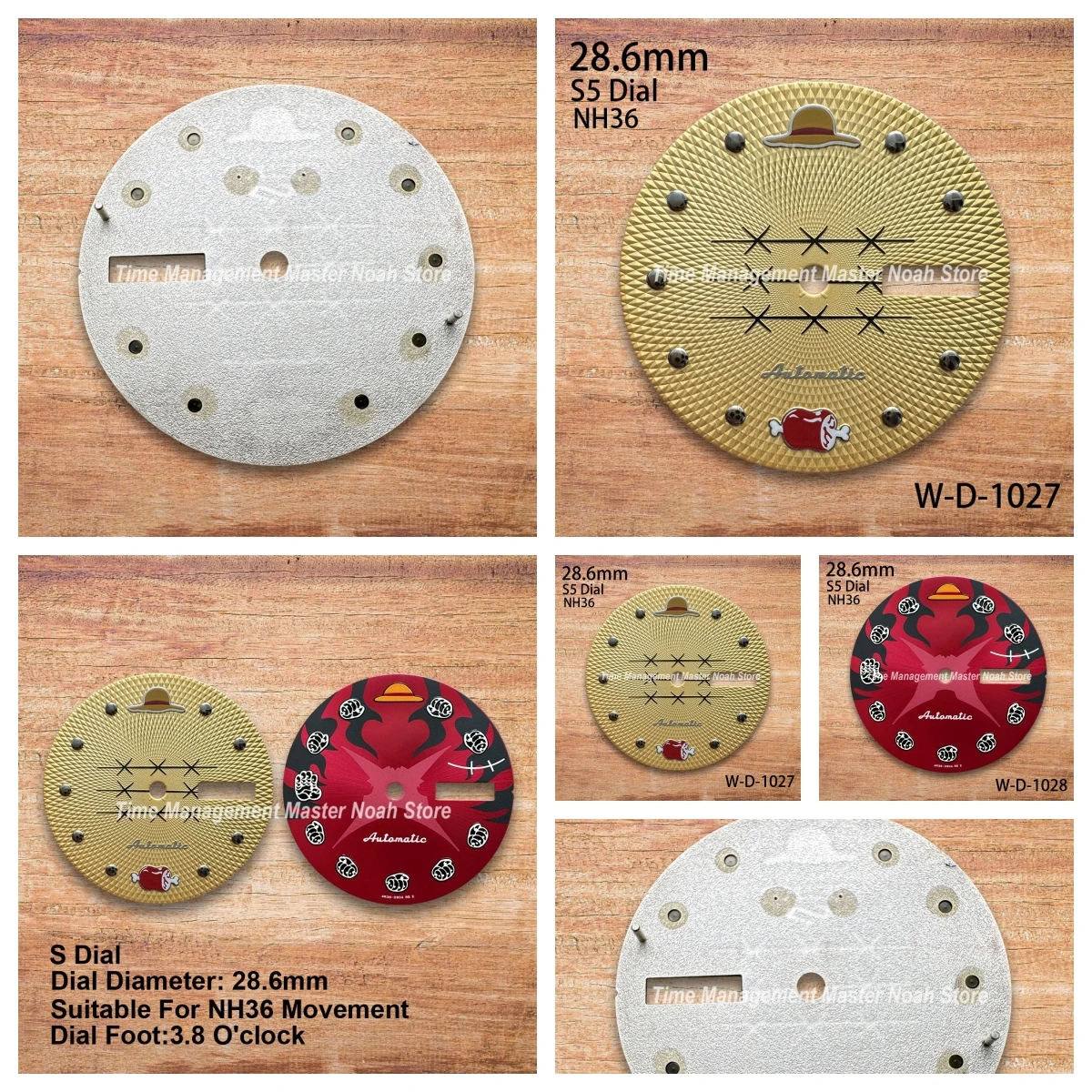 28.6mm S 5 Logo Dial Suitable for NH36 Movement Straw Hat Dual Calendar High Quality Watch Modification Accessories
28.6mm S 5 Logo Dial Suitable for NH36 Movement Straw Hat Dual Calendar High Quality Watch Modification Accessories