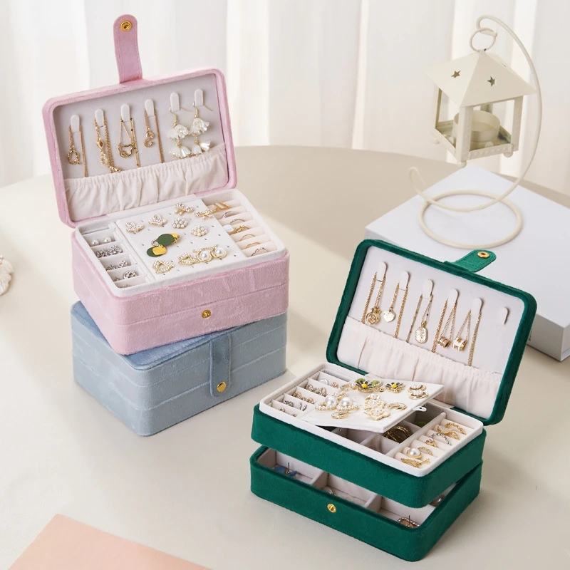 Ailodo Velvet Travel Jewelry Box For Women High Capacity Necklace Earrings Rings Bracelets Jewelry Storage Box Valentines Gift
Ailodo Velvet Travel Jewelry Box For Women High Capacity Necklace Earrings Rings Bracelets Jewelry Storage Box Valentines Gift