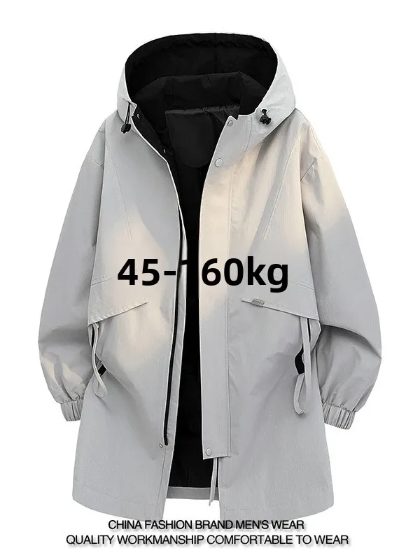 Harajuku Sle Men's Jaet Hooded Windbreaker Large Size Workwear Coat Autumn Trendy Mid-Length Windbreaker Polyester Fiber
Harajuku Sle Men's Jaet Hooded Windbreaker Large Size Workwear Coat Autumn Trendy Mid-Length Windbreaker Polyester Fiber