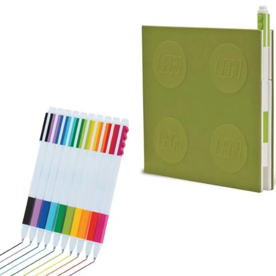 LEGO Stationery 10 Pack Gel Pen with Lime Locking Notebook Bundle
LEGO Stationery 10 Pack Gel Pen with Lime Locking Notebook Bundle
