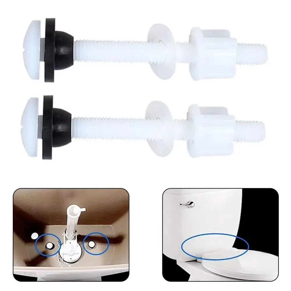 2pcs Rust Proof Toilet Tank Screws Corrosion Resistant Leak Proof Toilet Repair Kit Universal Fit Toilet Mounting Screws
2pcs Rust Proof Toilet Tank Screws Corrosion Resistant Leak Proof Toilet Repair Kit Universal Fit Toilet Mounting Screws