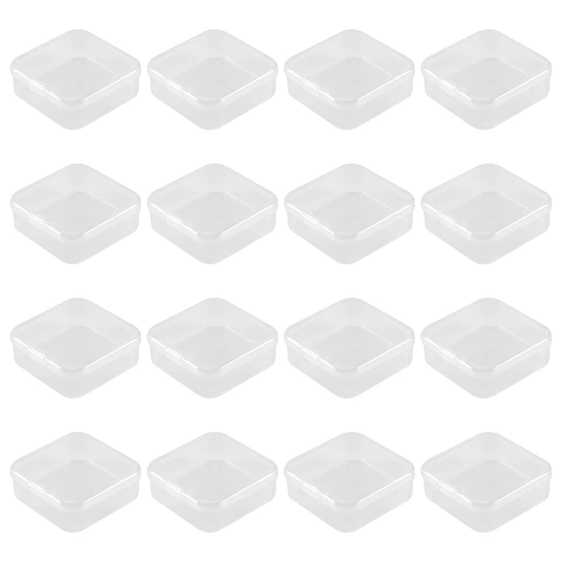 16 Pack Clear Plastic Beads Storage Containers Box With Hinged Lid For Small Items, Diamond, Beads (2.2X2.2X0.79In)
16 Pack Clear Plastic Beads Storage Containers Box With Hinged Lid For Small Items, Diamond, Beads (2.2X2.2X0.79In)