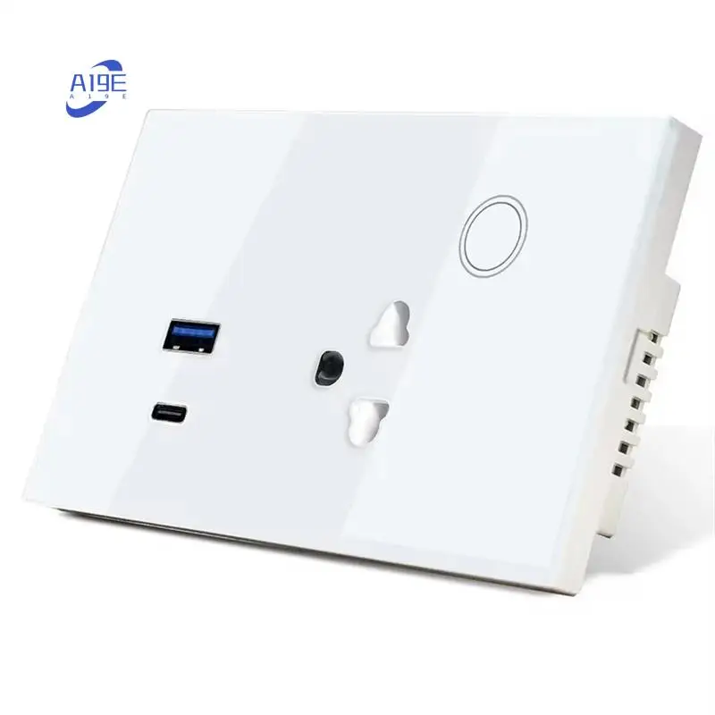 A19E-Wifi Smart Tuya 16A Настенная розетка USB TYPE-C Вилка питания для Alexa для Google Home Smart Life Вилка европейского стандарта
A19E-Wifi Smart Tuya 16A Настенная розетка USB TYPE-C Вилка питания для Alexa для Google Home Smart Life Вилка европейского стандарта
