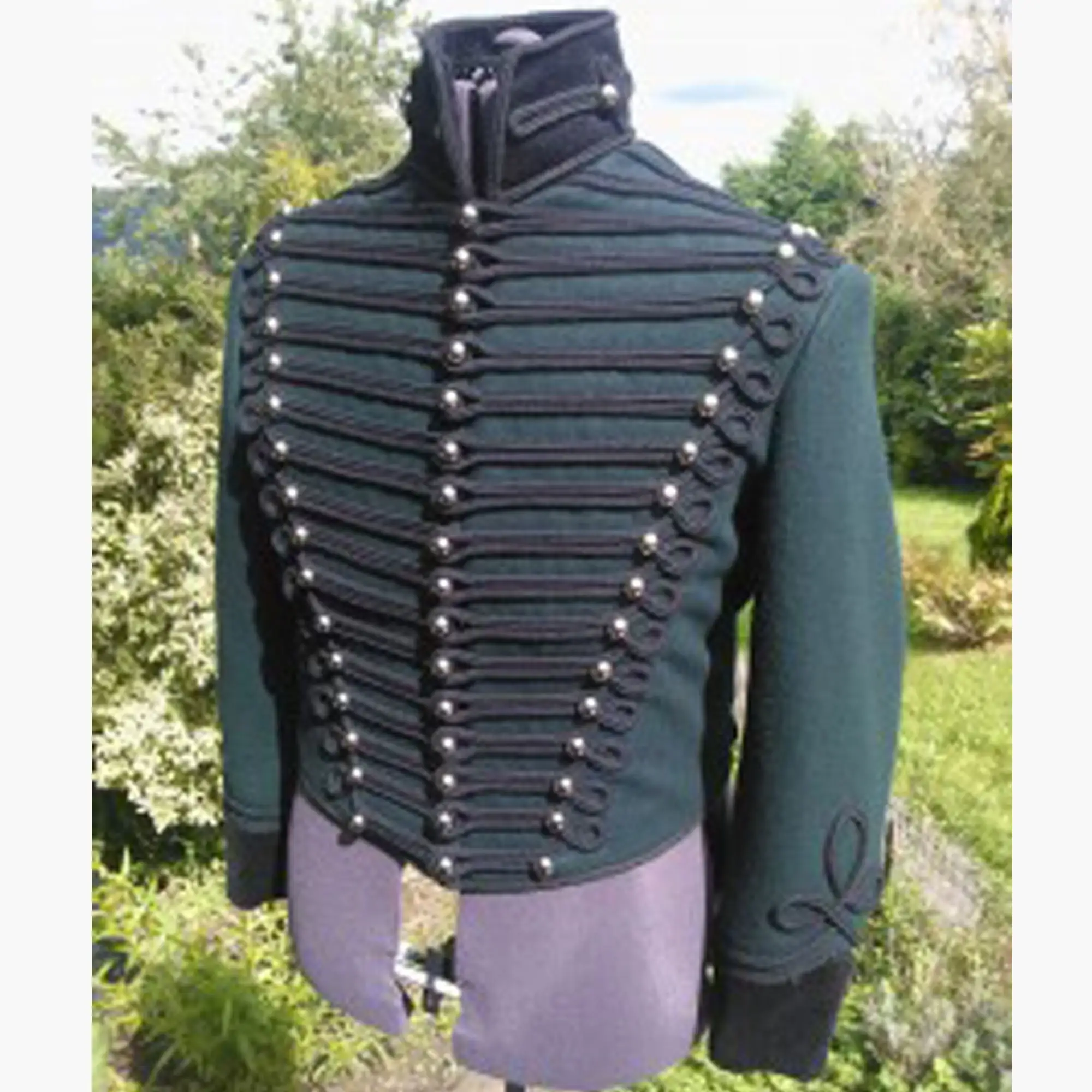 Men Elizabethan Renaissance Officer Jacket Costume Victorian Royal Hussar Jacket Napoleonic Steampunk British Jacket Halloween
Men Elizabethan Renaissance Officer Jacket Costume Victorian Royal Hussar Jacket Napoleonic Steampunk British Jacket Halloween