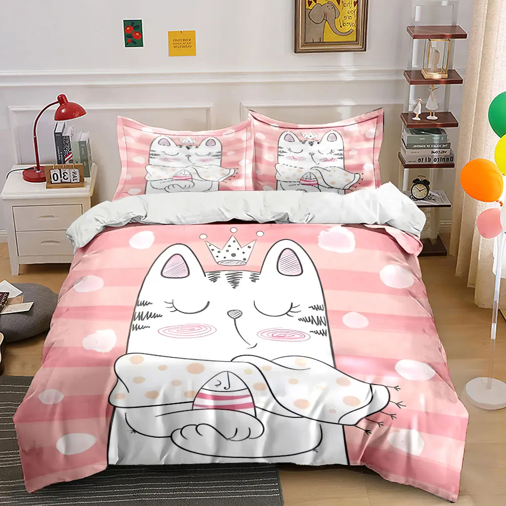 Cat hugging gift illustration Print Soft Comfortable Duvet Cover Bedding Set Included 1*Duvet Cover 2*Pillowcases
Cat hugging gift illustration Print Soft Comfortable Duvet Cover Bedding Set Included 1*Duvet Cover 2*Pillowcases