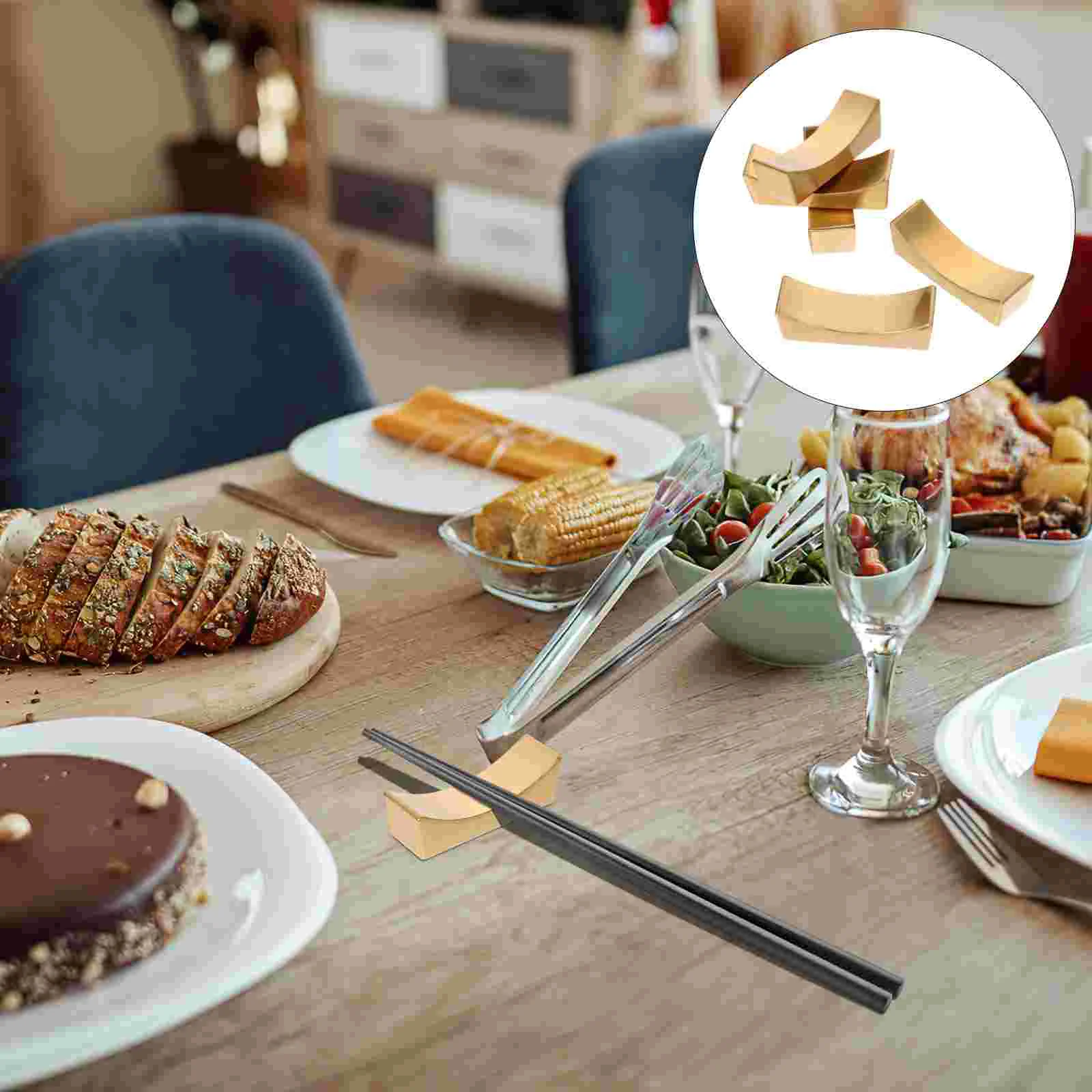 5 Pcs Stainless Steel Chopstick Holder Rest Fork Spoon Novel Shape Flatware Rack Gloss Finish Kitchen Cutlery ganizer
5 Pcs Stainless Steel Chopstick Holder Rest Fork Spoon Novel Shape Flatware Rack Gloss Finish Kitchen Cutlery ganizer