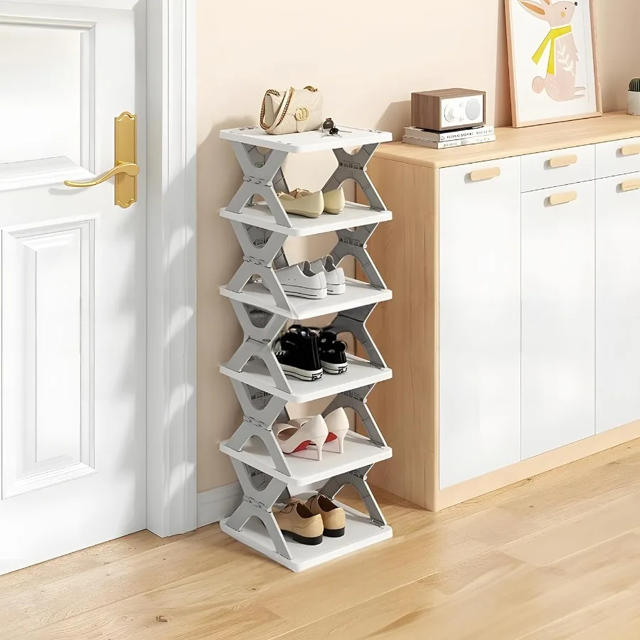 6 Tier Collapsible Vertical Shoe Rack for ' Rooms and Front Door Entrance Compact Foldable Shoe Organizer with Space-Saving Des
6 Tier Collapsible Vertical Shoe Rack for ' Rooms and Front Door Entrance Compact Foldable Shoe Organizer with Space-Saving Des