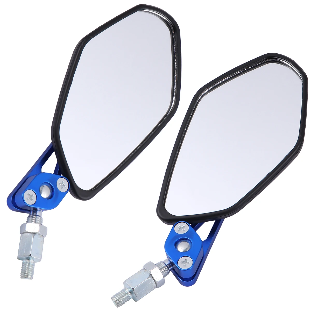 1 Pair Motorcycle Rearview Mirror 360° Rotated Adjustable Long Stem Super Large Glass Lens For Wider 
1 Pair Motorcycle Rearview Mirror 360° Rotated Adjustable Long Stem Super Large Glass Lens For Wider