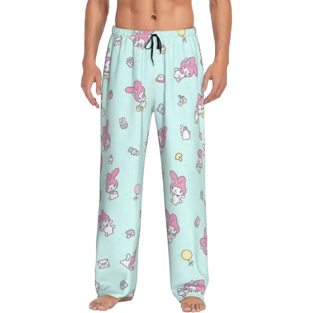 Custom Melody Pajama Pants Sleepwear Men Elastic Waistband Pink Rabbit Sleep Lounge Bottoms with Pockets
Custom Melody Pajama Pants Sleepwear Men Elastic Waistband Pink Rabbit Sleep Lounge Bottoms with Pockets