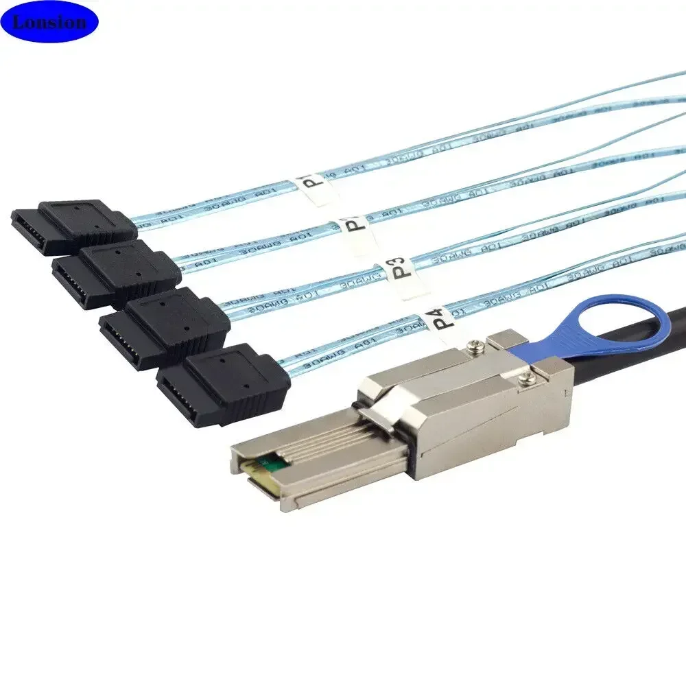 MINI SAS SFF-8088-4 порта SATA 7P материнский серверный жесткий диск Кабель-адаптер
MINI SAS SFF-8088-4 порта SATA 7P материнский серверный жесткий диск Кабель-адаптер