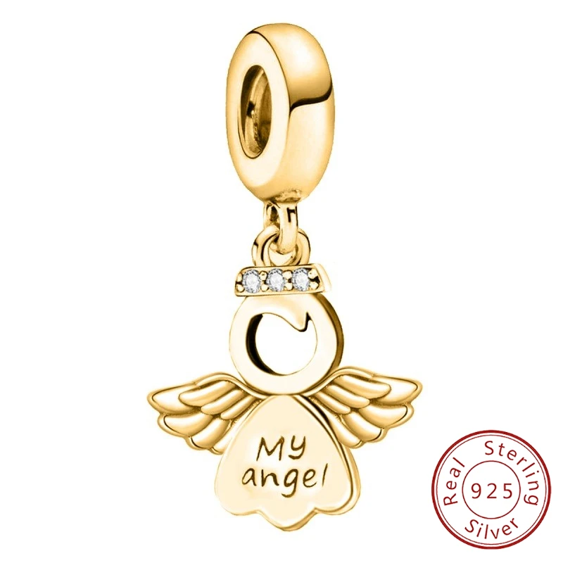 925 Sterling Silver Owl Cross Golden Angel Stars Moon Bead Diy Bracelet Making Gift of High Quality Fine Jewelry for Women
925 Sterling Silver Owl Cross Golden Angel Stars Moon Bead Diy Bracelet Making Gift of High Quality Fine Jewelry for Women