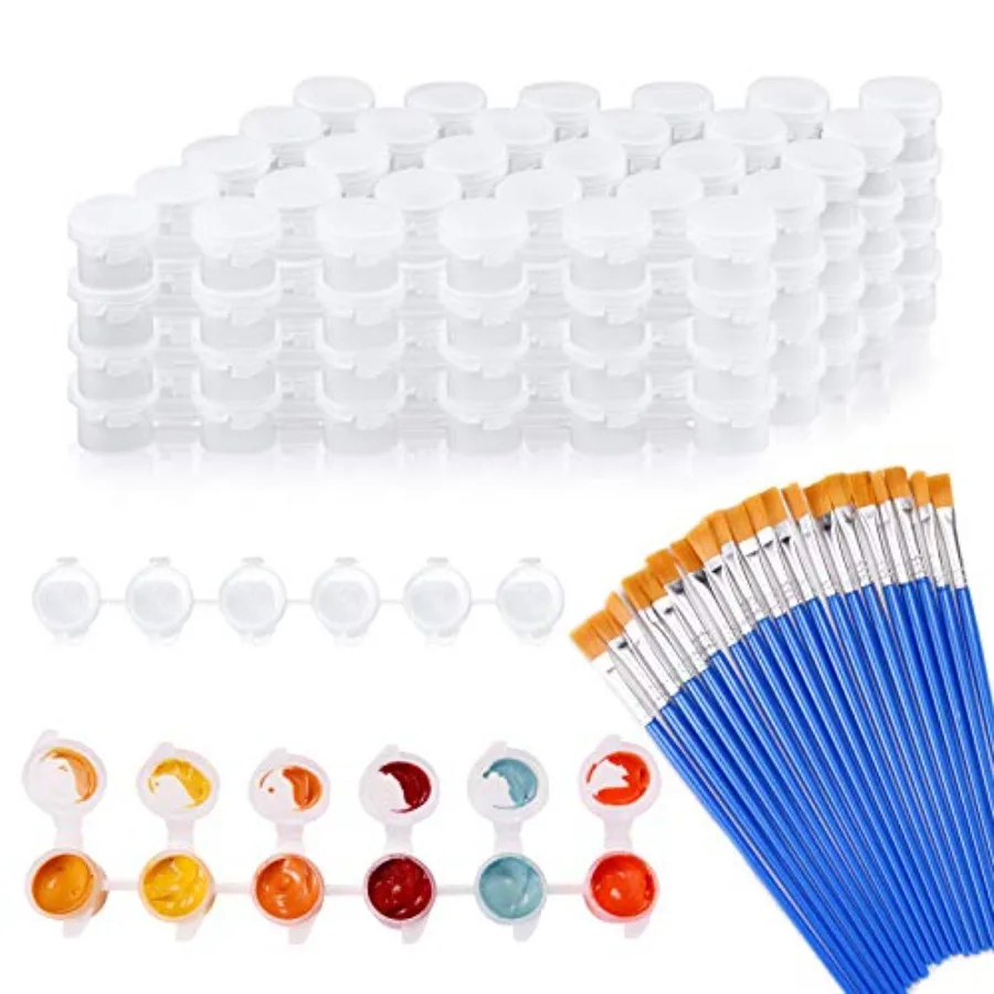 20 Empty Paint Containers with Lids - Mini Paint Pods, 120 Pots, 3 ml/0.1 oz - Perfect for,Schools and Festivals
20 Empty Paint Containers with Lids - Mini Paint Pods, 120 Pots, 3 ml/0.1 oz - Perfect for,Schools and Festivals