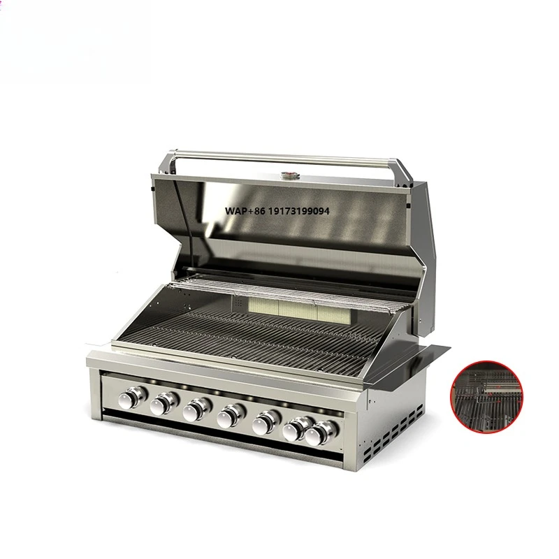 Full Size OEM Stainless Metal Outdoor Camping Built in Grill Gas BBQ With 7 Burner for Football Fan Zone Parties
Full Size OEM Stainless Metal Outdoor Camping Built in Grill Gas BBQ With 7 Burner for Football Fan Zone Parties