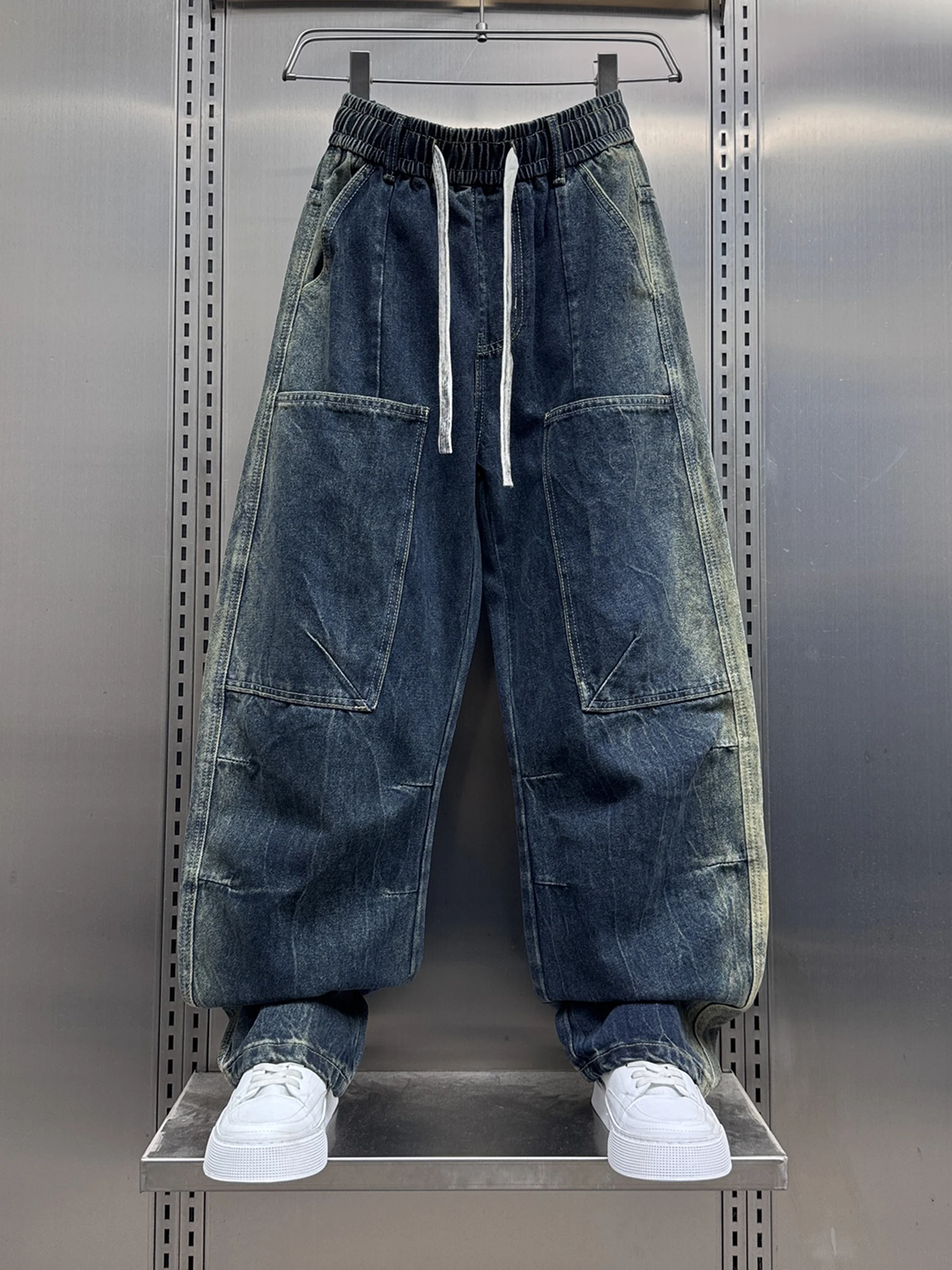 Waed adient Color American Sle Men's Jeans Autumn Winter Wide Leg Long Pants Casual Retro Knife Pants
Waed adient Color American Sle Men's Jeans Autumn Winter Wide Leg Long Pants Casual Retro Knife Pants