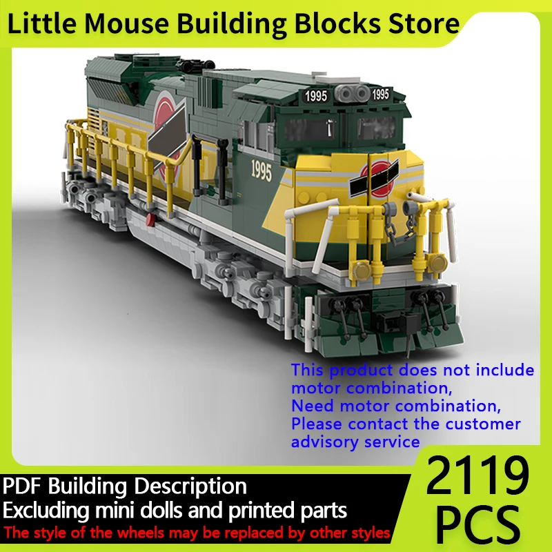 Модель городской автомобиль MOC, строительные кирпичи SD70ACE, дизельный локомотив, поезд, модульная технология, подарки, праздник, сборка, детские игрушки, костюм 
Модель городской автомобиль MOC, строительные кирпичи SD70ACE, дизельный локомотив, поезд, модульная технология, подарки, праздник, сборка, детские игрушки, костюм