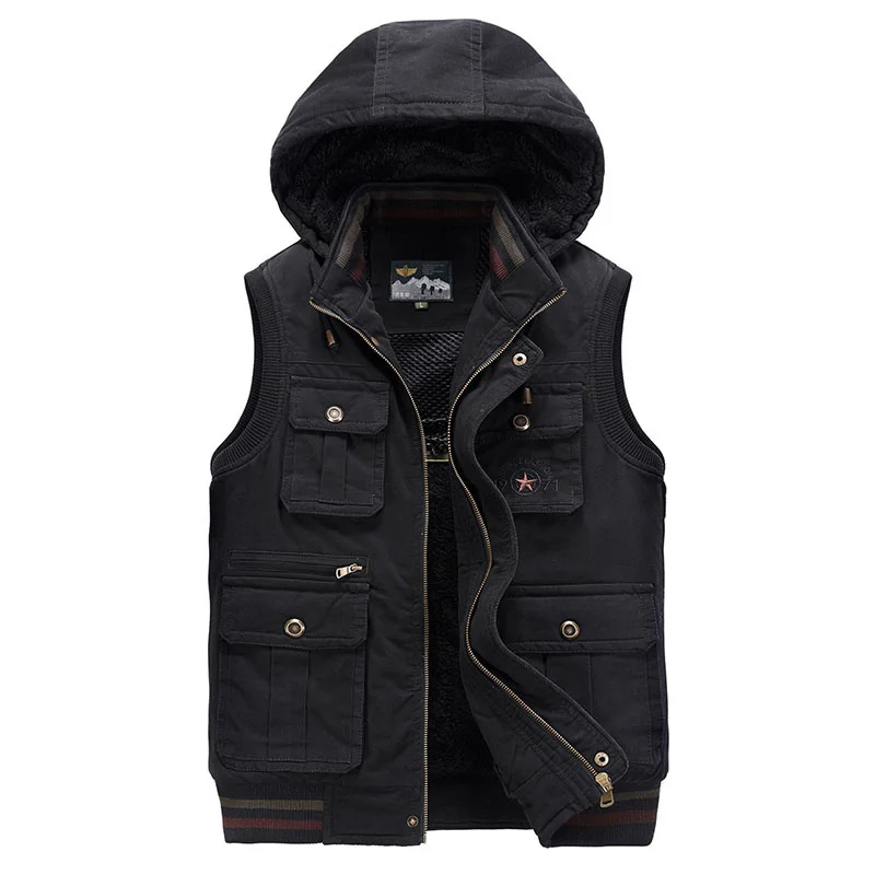 Sleeveless Jacket Men's Winter Jackets Free Shipping Multi-pocket Vest Work MAN Waistcoat Fishing Clothing Hunting Pockets Male
Sleeveless Jacket Men's Winter Jackets Free Shipping Multi-pocket Vest Work MAN Waistcoat Fishing Clothing Hunting Pockets Male