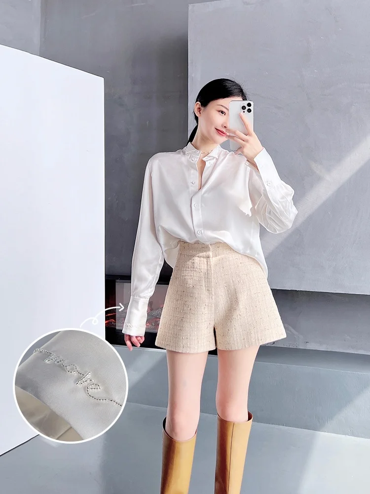 Женская летняя блузка Ele ручной работы из ацетата с бисером, универсальная, свободного кроя, с длинным рукавом, квадратным воротником, однотонная, для повседневной носки
Женская летняя блузка Ele ручной работы из ацетата с бисером, универсальная, свободного кроя, с длинным рукавом, квадратным воротником, однотонная, для повседневной носки