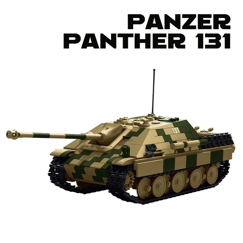 Panzer Military Panther 131 Tank Building Vehicle with Tracks and Armor - Educational Assembly Building Toy - Gift
Panzer Military Panther 131 Tank Building Vehicle with Tracks and Armor - Educational Assembly Building Toy - Gift