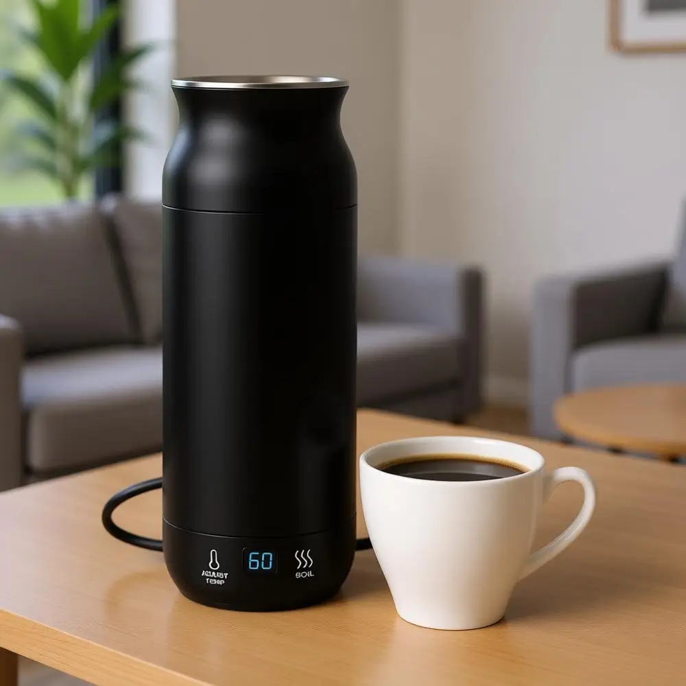 Портативный дорожный подогреватель для кофе, чая, молока, супа - водонагреватель из нержавеющей стали с контролем температуры, LED-дисплеем, автоматическим отключением
Портативный дорожный подогреватель для кофе, чая, молока, супа - водонагреватель из нержавеющей стали с контролем температуры, LED-дисплеем, автоматическим отключением