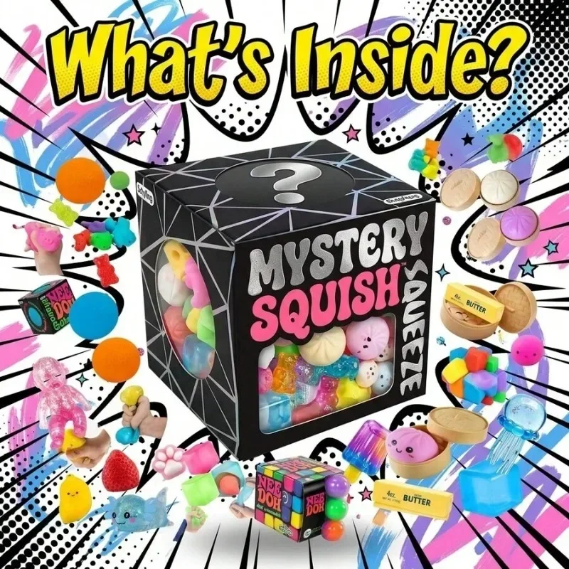 Funny Mix Squishy Blind Box, Random Surprise Squeeze Toys, 1 Pcs Guaranteed Cute Fidget Toy for Stress Relief
Funny Mix Squishy Blind Box, Random Surprise Squeeze Toys, 1 Pcs Guaranteed Cute Fidget Toy for Stress Relief