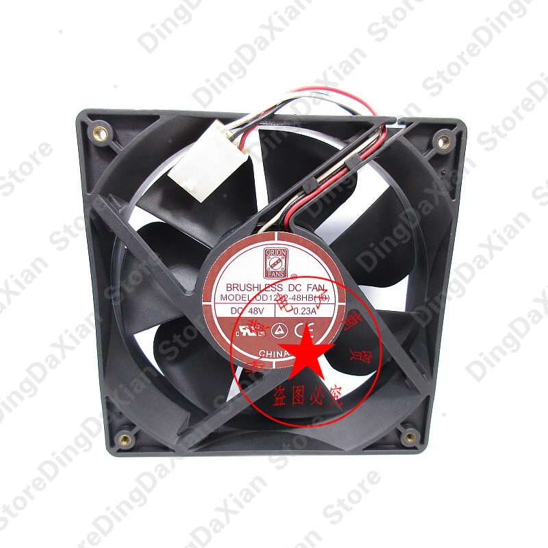 X FOR ORION FANS OD1232-48HB 48V 0.23A 12032 12CM inverter cooling fan 1pcs
X FOR ORION FANS OD1232-48HB 48V 0.23A 12032 12CM inverter cooling fan 1pcs