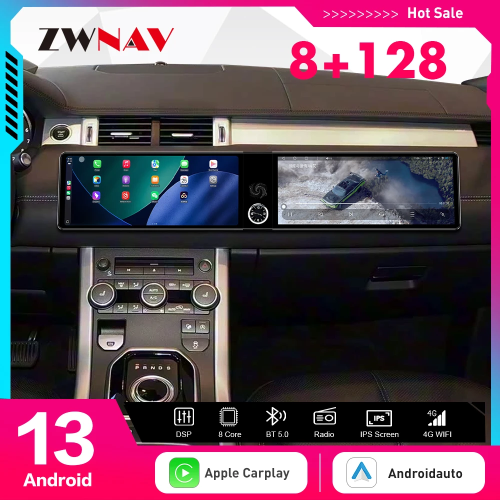Dual Screen 12.3inch For Range Rover Evoque 2016~2018 Audio Android13 Receiver Vertical Style Auto Multimedia Player GPS-
Dual Screen 12.3inch For Range Rover Evoque 2016~2018 Audio Android13 Receiver Vertical Style Auto Multimedia Player GPS-