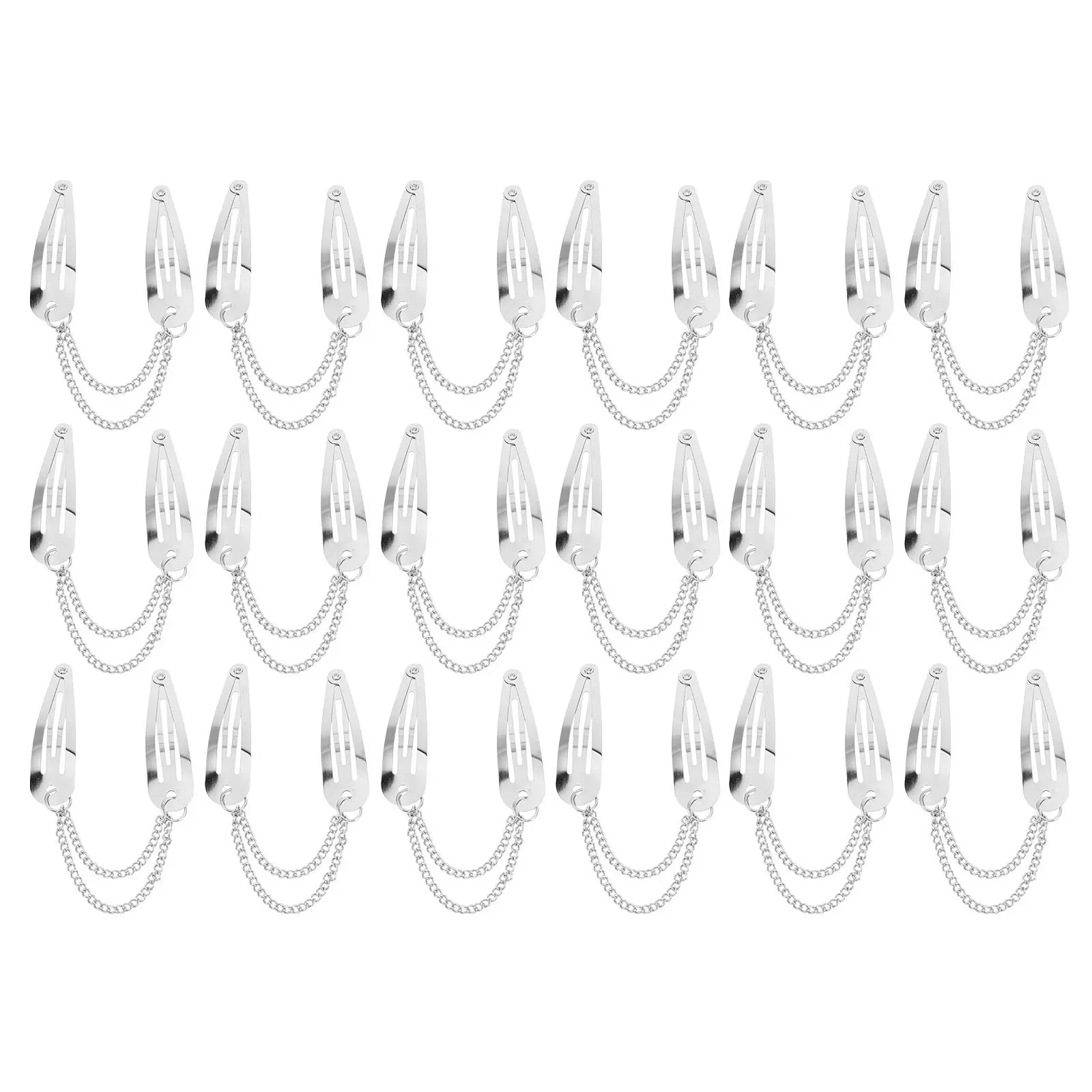18Pcs Punk Hair Accessories Metal Hair Clips Silver Chain Barrette Non-Slip Hairpin for Women Gothic Rock Concert Styling
18Pcs Punk Hair Accessories Metal Hair Clips Silver Chain Barrette Non-Slip Hairpin for Women Gothic Rock Concert Styling