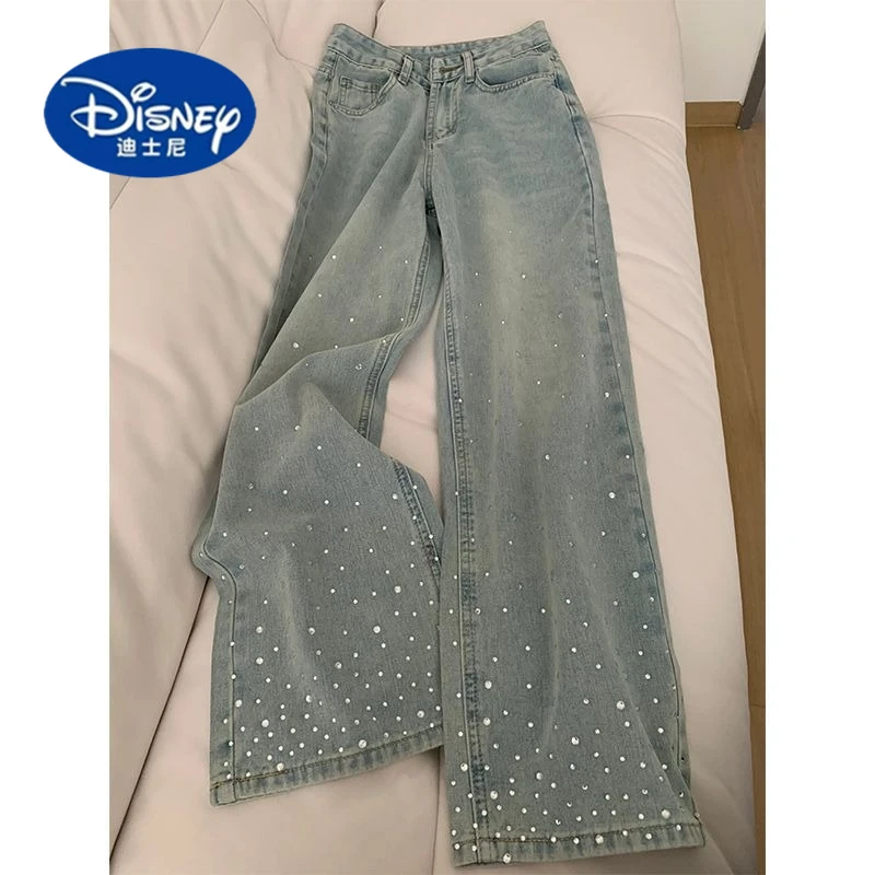 Korean Style Rhinestone Washed Jeans: Women's High Waist Wide Leg Pants, Slimming & Versatile Floor Dragging Trousers
Korean Style Rhinestone Washed Jeans: Women's High Waist Wide Leg Pants, Slimming & Versatile Floor Dragging Trousers