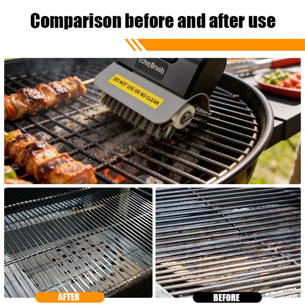 New Electric Wire BBQ Brush Stainless Steel Roller Rechargeable Wireless Cleaning Brush Outdoor Camping Cleaning Brush Tool Set
New Electric Wire BBQ Brush Stainless Steel Roller Rechargeable Wireless Cleaning Brush Outdoor Camping Cleaning Brush Tool Set