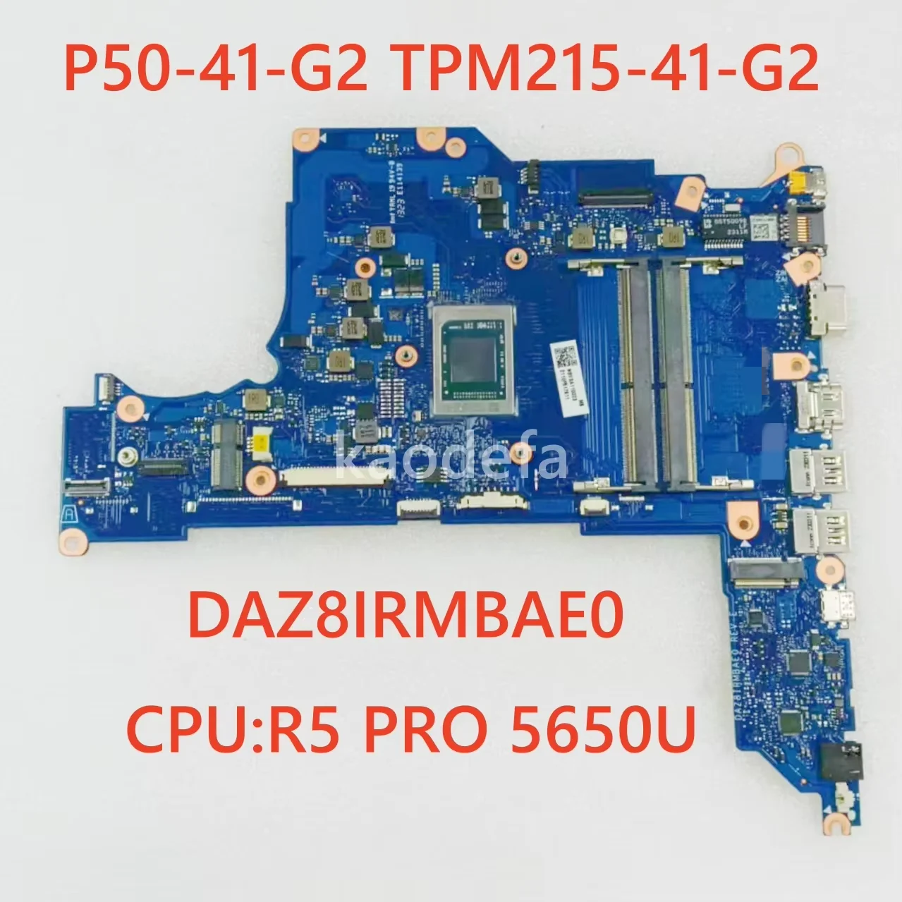 Материнская плата DAZ8IRMBAE0 для Acer TravelMate P50-41-G2 TPM215-41-G2, материнская плата для ноутбука с процессором Ryzen 5 Pro 5650U, 100% тест в порядке
Материнская плата DAZ8IRMBAE0 для Acer TravelMate P50-41-G2 TPM215-41-G2, материнская плата для ноутбука с процессором Ryzen 5 Pro 5650U, 100% тест в порядке