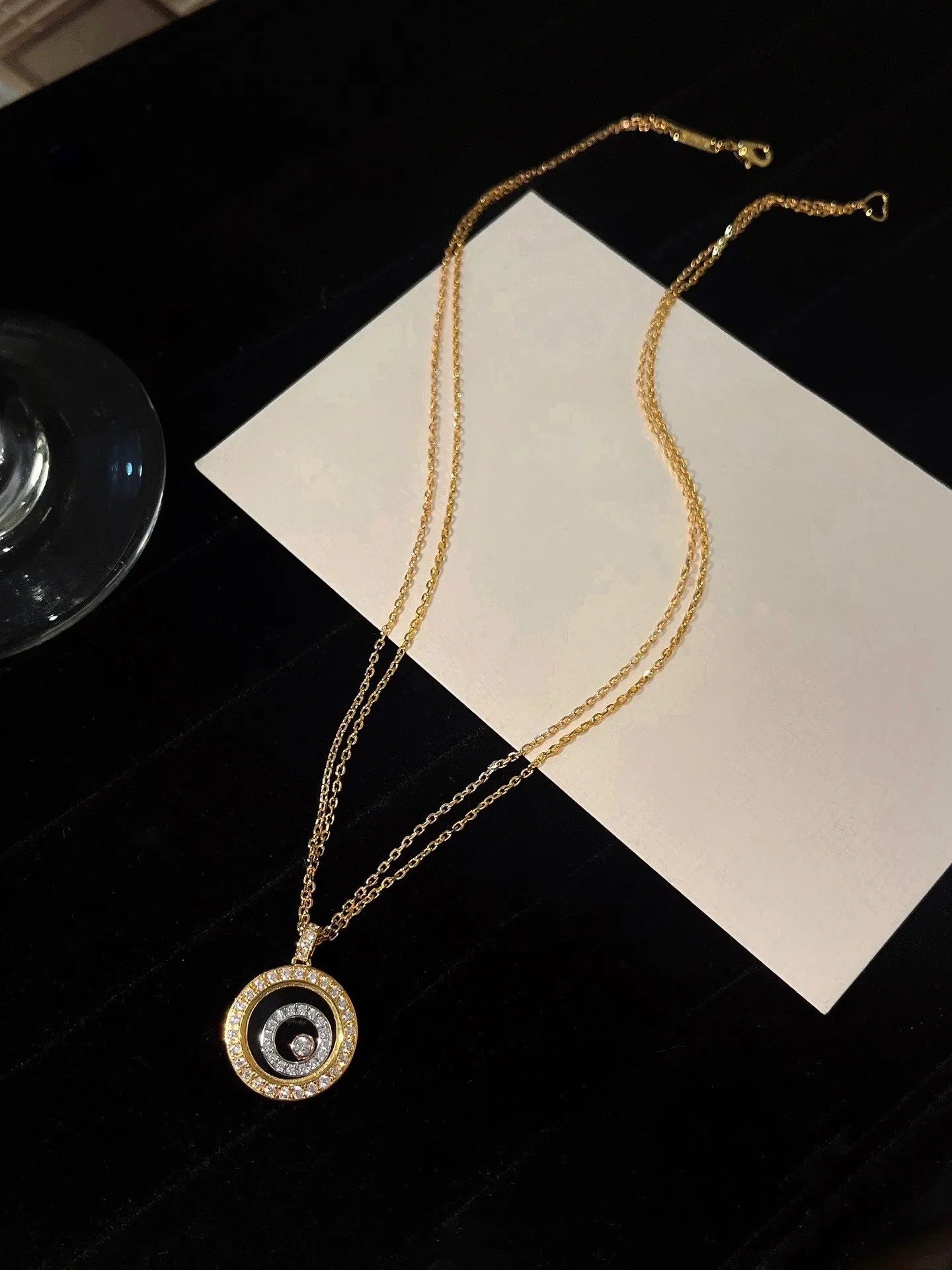 Fashionable Luxury Brand-925 Sterling Silver Beautiful Women's Necklace Round Double Ring Pendant - Wedding Supplies
Fashionable Luxury Brand-925 Sterling Silver Beautiful Women's Necklace Round Double Ring Pendant - Wedding Supplies