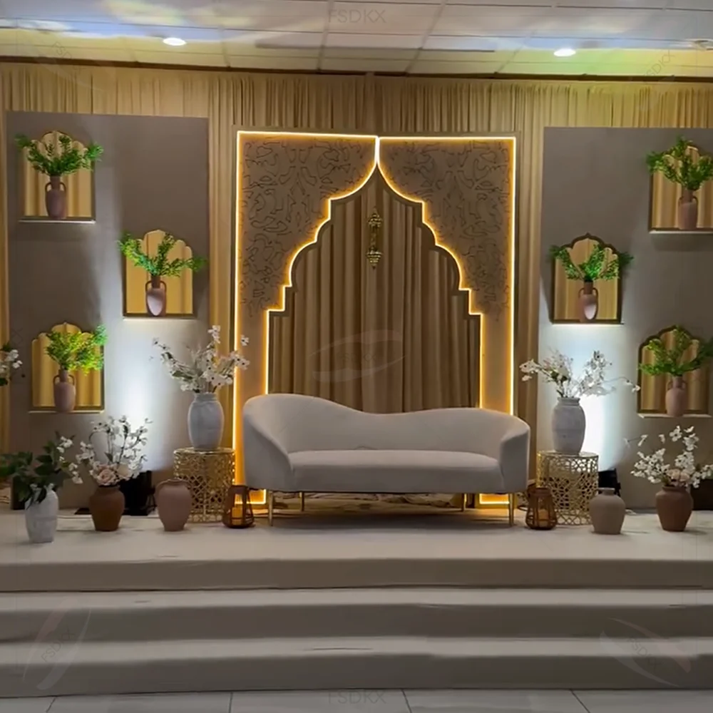 FSDKX Wholesale Wedding Custom Entrance Arch Backdrop Pvc Backdrop Wall 3D White Wedding Arch Backdrop Panel With LED Light
FSDKX Wholesale Wedding Custom Entrance Arch Backdrop Pvc Backdrop Wall 3D White Wedding Arch Backdrop Panel With LED Light