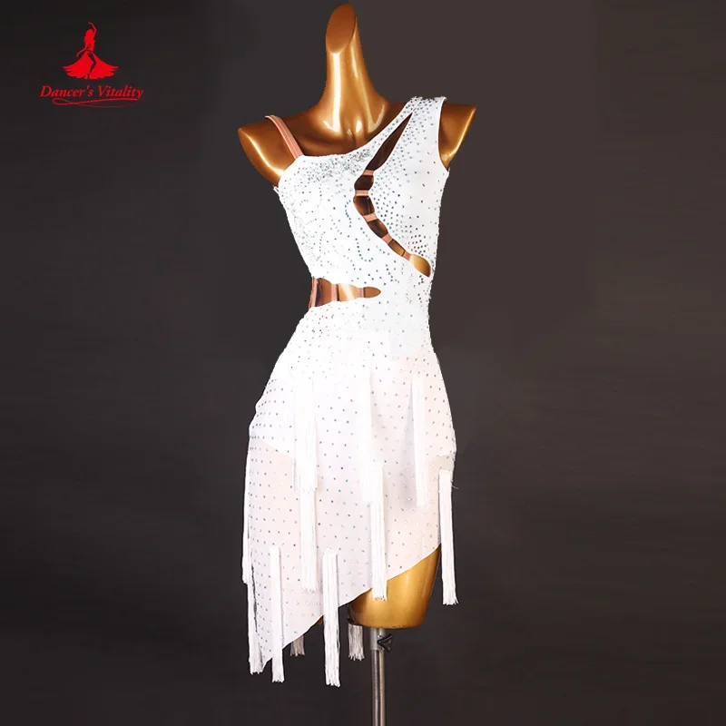 Latin Dance Performance Costumes Customized Light Luxury Rhinestone Tassels Dress Women Tango Chacha Samba Competition Dresses
Latin Dance Performance Costumes Customized Light Luxury Rhinestone Tassels Dress Women Tango Chacha Samba Competition Dresses